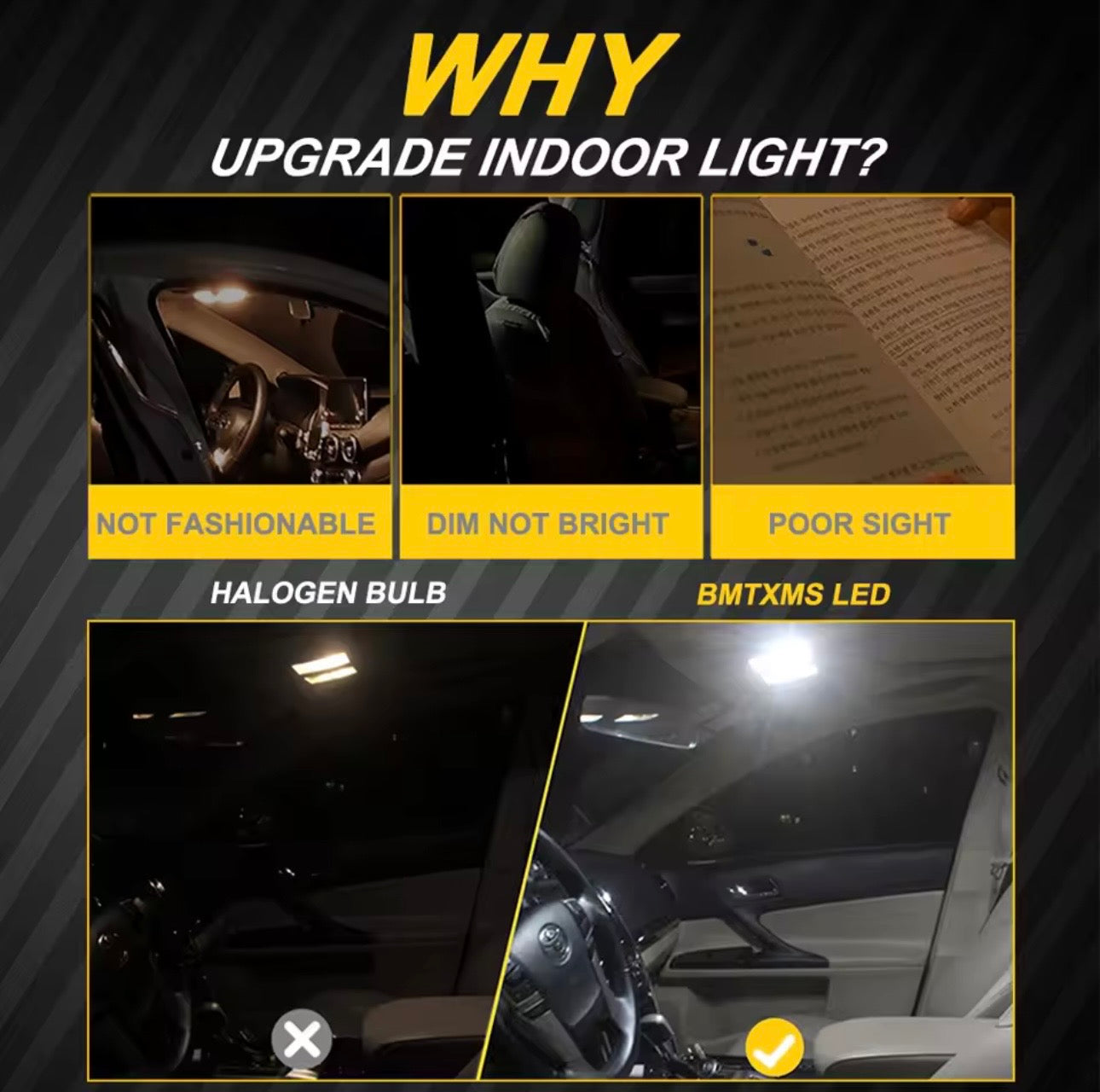 Dodge Charger 2011-2018 LED Interior Light Kit | 6000K Ultra Bright White Interior Upgrade