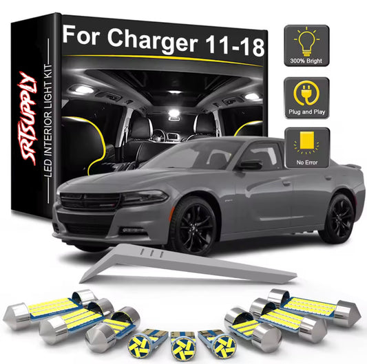 Dodge Charger 2011-2018 LED Interior Light Kit | 6000K Ultra Bright White Interior Upgrade